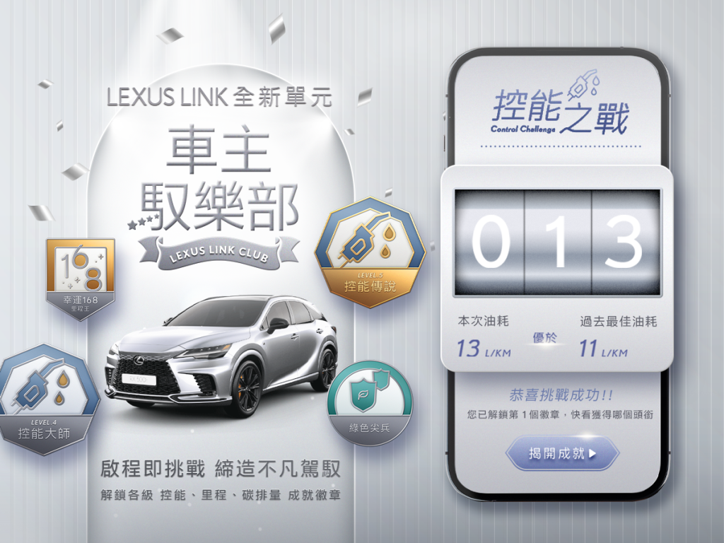 Lexus Plus App再升級！駕馭樂趣X智慧科技X永續生活  啟動專屬您的奢華體驗，精彩無極限